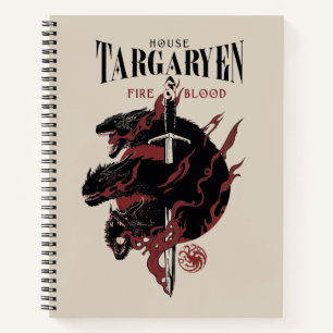 House Targaryen - Fire & Blood Notizblock
