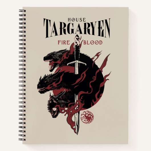 House Targaryen - Fire & Blood Notizblock (Vorderseite)