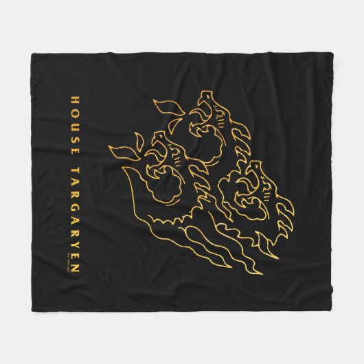 House Targaryen Icon Fleecedecke (Vorderseite (Horizontal))