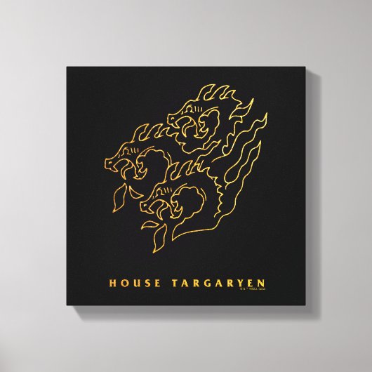 House Targaryen Icon Leinwanddruck (Vorderseite)