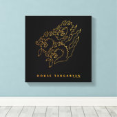 House Targaryen Icon Leinwanddruck (Insitu (Holzboden))