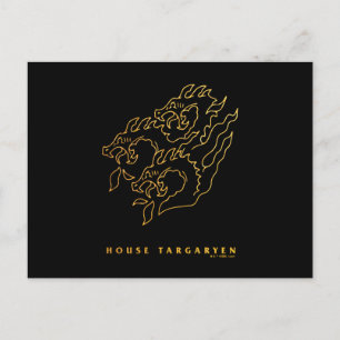 House Targaryen Icon Postkarte