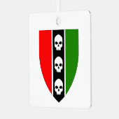 House Three Skulls Keramik Ornament Aus Metall (Vorderseite links)