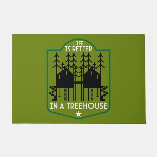 House Treehouse Fußmatte (Vorderseite)