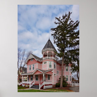 House - Viktorianisch - Flemington, NJ - The Pink  Poster