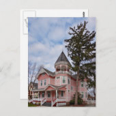 House - Viktorianisch - Flemington, NJ - The Pink Postkarte (Vorne/Hinten)