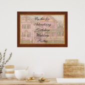 House - Viktorianisch - I Liebe Poster (Küche)