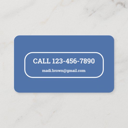 House Watcher Visitenkarte (Rückseite)