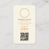 House Watercolor Real Anwesen Agent Visitenkarte (Rückseite)