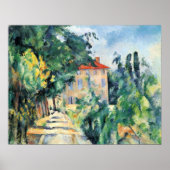 House with Red Roof by Paul Cezanne Poster (Vorne)