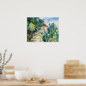 House with Red Roof by Paul Cezanne Poster (Küche)