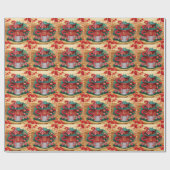 House Wood Snake Geschenkpapier (Flach)