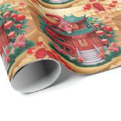 House Wood Snake Geschenkpapier (Rolleneckpunkt)