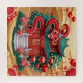 House Wood Snake Puzzle (Horizontal)