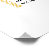 House Word Art mit Familiennamen Poster (Ecke)