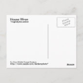 House Wren Postcard Postkarte (Rückseite)