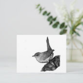 House Wren Postkarte (Stehend Vorderseite)