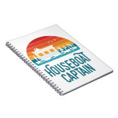 Houseboat Captain Notizblock (Rechte Seite)