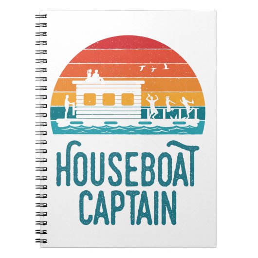 Houseboat Captain Notizblock (Vorderseite)