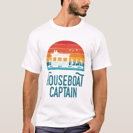 Houseboat Captain T-Shirt (Vorderseite)