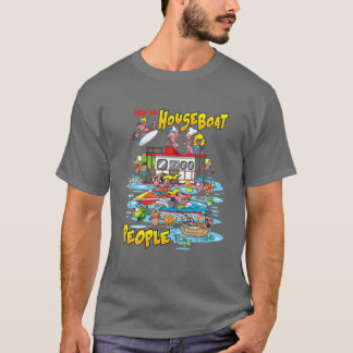 Houseboat Lake Party Angeln T-Shirt