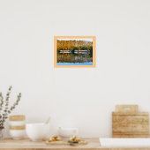Houseboote auf der Rhone, Frankreich Poster (Küche)