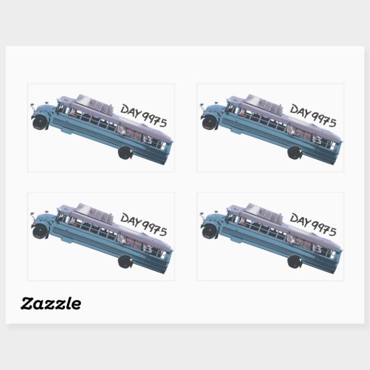 Housebus Rechteckiger Aufkleber (Blatt)