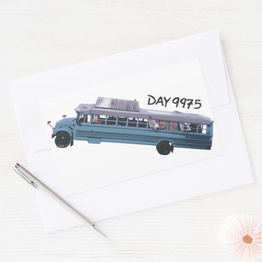 Housebus Rechteckiger Aufkleber (Umschlag)