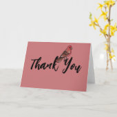 Housefinch Karte (Gelbe Blume)