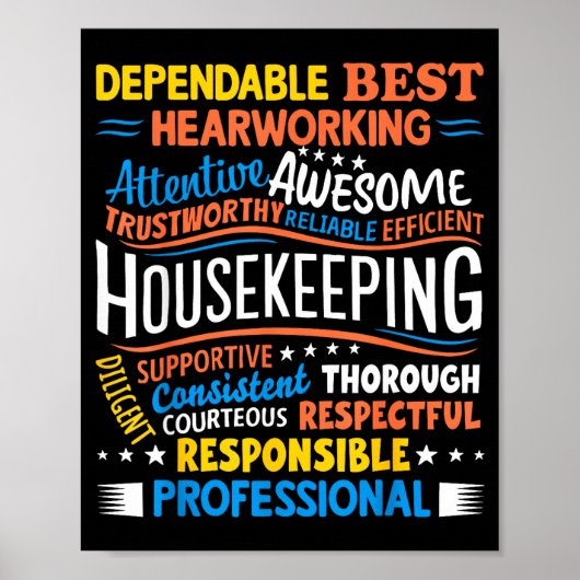 Housekeeng Appreciation Environmental Services Wee Poster (Vorne)