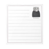 HOUSEKEEPER CAT 5.5x6 Notepad + Linien Notizblock (Vorderseite)