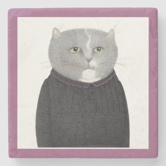 HOUSEKEEPER CAT Marbella Stone Untersetzer (Vorderseite)