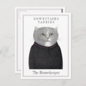 HOUSEKEEPER CAT Postkarte (Vorne/Hinten)