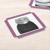 HOUSEKEEPER CAT Ticket Paper Untersetzer (angewinkelt)