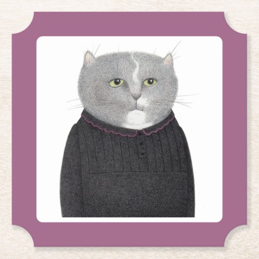 HOUSEKEEPER CAT Ticket Paper Untersetzer (Vorderseite)