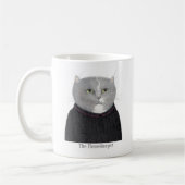 HOUSEKEEPER CAT Weiße Tasse + Text (Links)