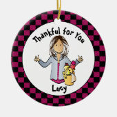 Housekeeper Christmas Appreciation Gift Keramik Ornament (Vorne)