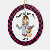 Housekeeper Christmas Appreciation Gift  Keramik Ornament (Links)