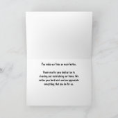 Housekeeper Dankeskarte (Innenseite)