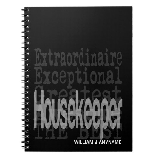 Housekeeper Extraordinaire CUSTOM Notizblock (Vorderseite)