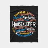 Housekeeper-Geschenke Funny Housekeeping Week Fleecedecke (Vorderseite)