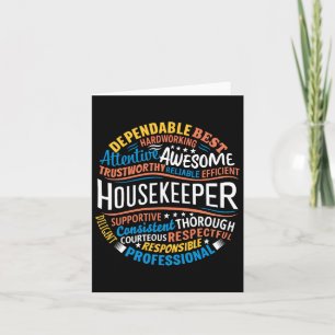 Housekeeper-Geschenke Funny Housekeeping Week Karte