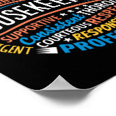 Housekeeper-Geschenke Funny Housekeeping Week Poster (Ecke)