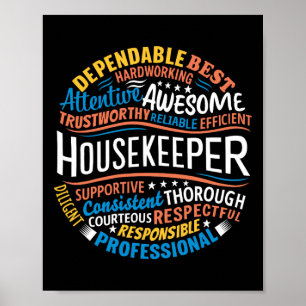 Housekeeper-Geschenke Funny Housekeeping Week Poster