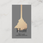 HouseKeeper Gold Feather Duster House Reinigung Visitenkarte (Vorderseite)