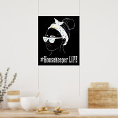 Housekeeper Life Housekeeping Cleaning Lover Graph Poster (Küche)