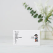 Housekeeper-Spaß Visitenkarte (Stehend Vorderseite)