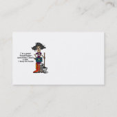 Housekeeper-Spaß Visitenkarte (Rückseite)