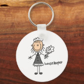 Housekeeper-Strichmännchen Schlüsselanhänger (Vorderseite)