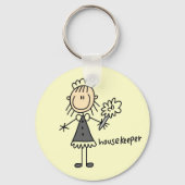 Housekeeper-Strichmännchen Schlüsselanhänger (Vorderseite)